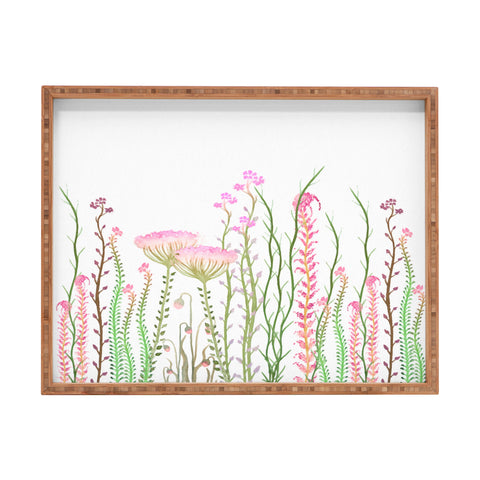 Monika Strigel Grasshoppers Paradise Rectangular Tray