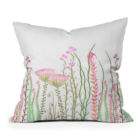 Monika Strigel Grasshoppers Paradise Throw Pillow