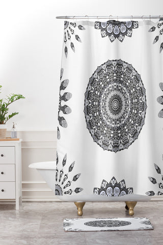 Monika Strigel GREEK BLACK SUNSHINE Shower Curtain And Mat