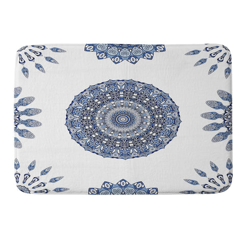 Monika Strigel Greek Blue Sunshine Memory Foam Bath Mat