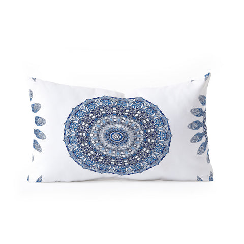 Monika Strigel Greek Blue Sunshine Oblong Throw Pillow