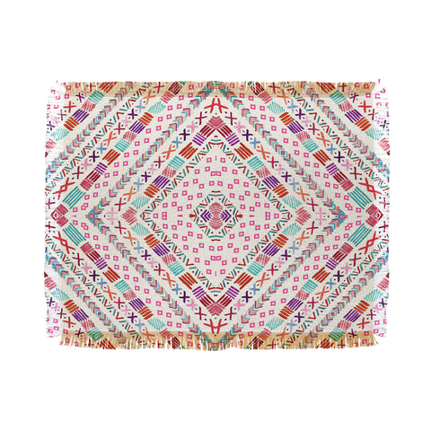 Monika Strigel Happy Echo Throw Blanket
