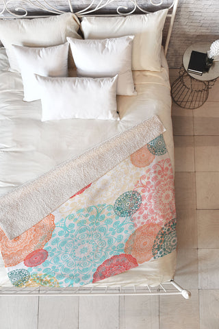 Monika Strigel Happy Go Lucky Fleece Throw Blanket