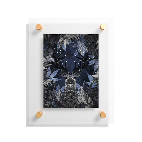 Monika Strigel King Of The Night Blue Floating Acrylic Print
