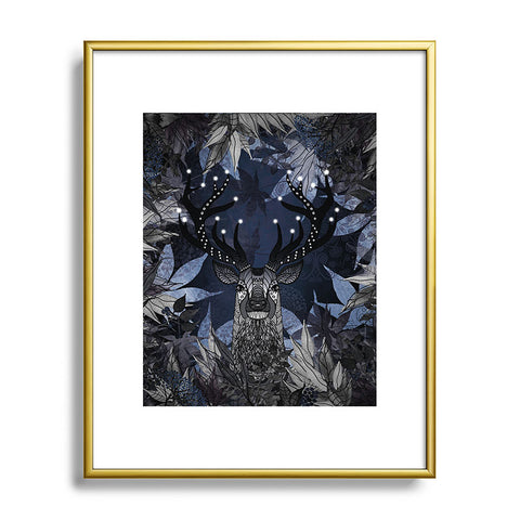 Monika Strigel King Of The Night Blue Metal Framed Art Print