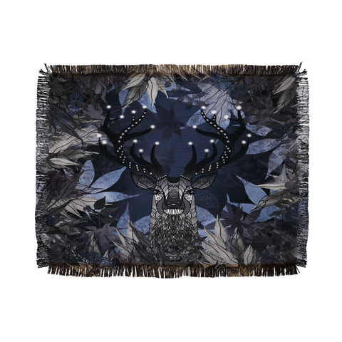 Monika Strigel King Of The Night Blue Throw Blanket