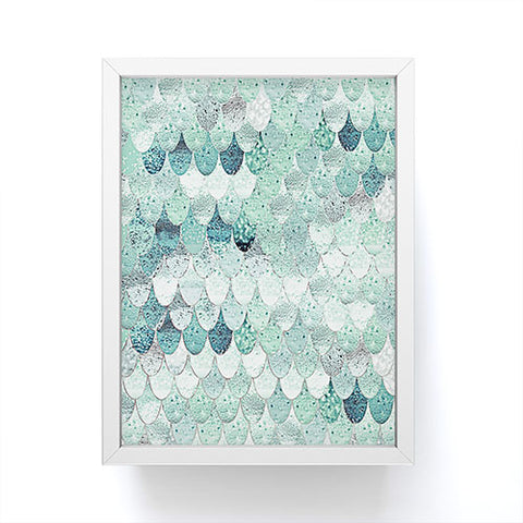 Monika Strigel LILY MINT MERMAID Framed Mini Art Print