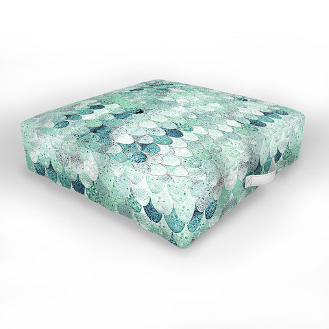 Monika Strigel LILY MINT MERMAID Outdoor Floor Cushion