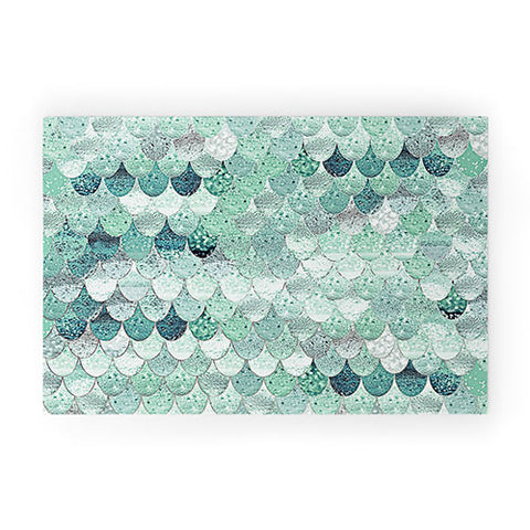 Monika Strigel LILY MINT MERMAID Welcome Mat