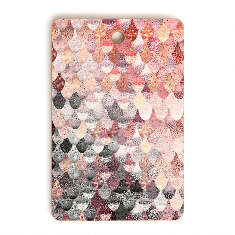 Monika Strigel LILY ROSE MERMAID SILVER Cutting Board Rectangle