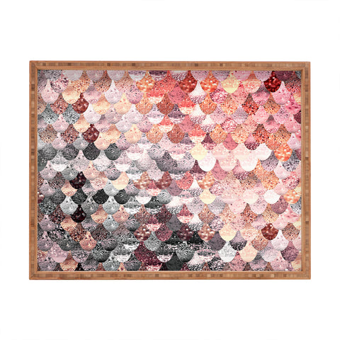 Monika Strigel LILY ROSE MERMAID SILVER Rectangular Tray