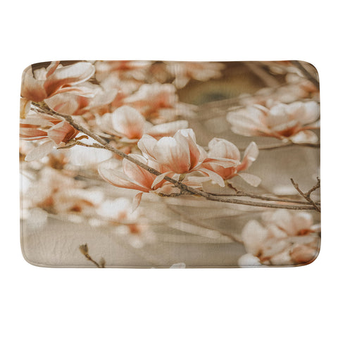 Monika Strigel MAGNOLIA PEACH BLOSSOM TREE Memory Foam Bath Mat