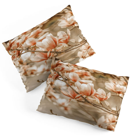 Monika Strigel MAGNOLIA PEACH BLOSSOM TREE Pillow Shams