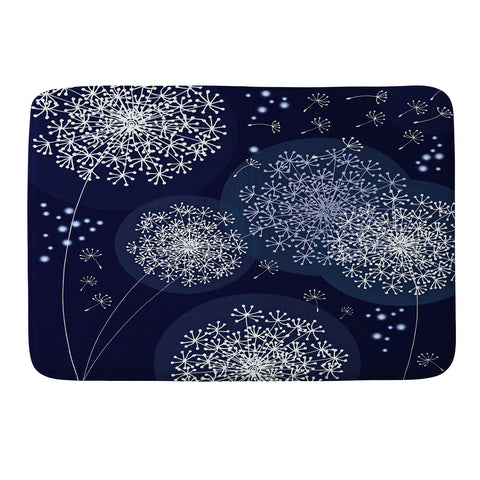Monika Strigel Midnight Magic Dandelion Memory Foam Bath Mat
