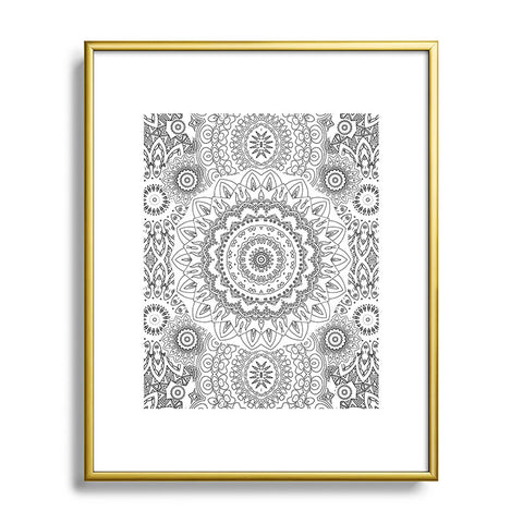 Monika Strigel MOONCHILD BLACK Metal Framed Art Print