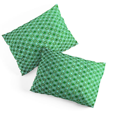 Monika Strigel MOROCCAN DIAMOND ANISSA GREEN Pillow Shams