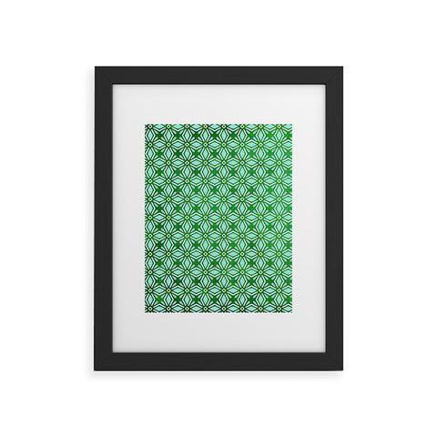 Monika Strigel MOROCCAN DIAMOND ANISSA GREEN Framed Art Print