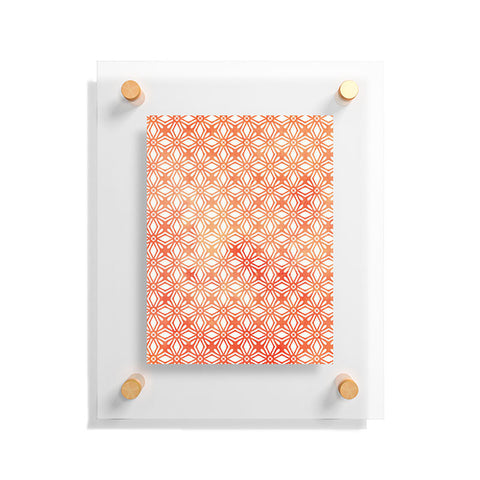 Monika Strigel MOROCCAN DIAMOND ANISSA ORANGE Floating Acrylic Print