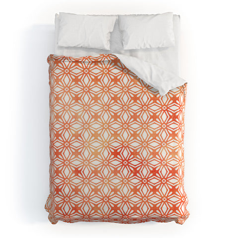 Monika Strigel MOROCCAN DIAMOND ANISSA ORANGE Duvet Cover