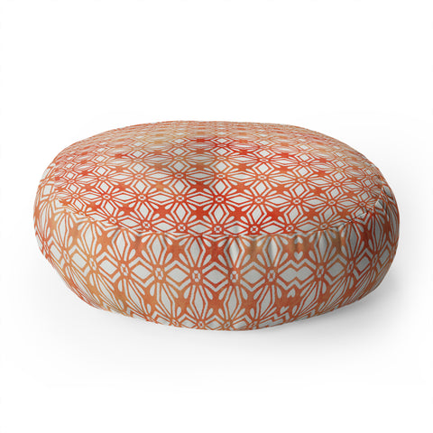 Monika Strigel MOROCCAN DIAMOND ANISSA ORANGE Floor Pillow Round