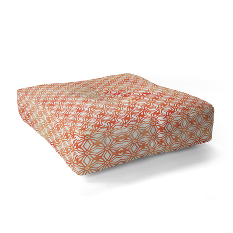 Monika Strigel MOROCCAN DIAMOND ANISSA ORANGE Floor Pillow Square