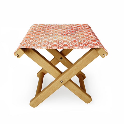 Monika Strigel MOROCCAN DIAMOND ANISSA ORANGE Folding Stool