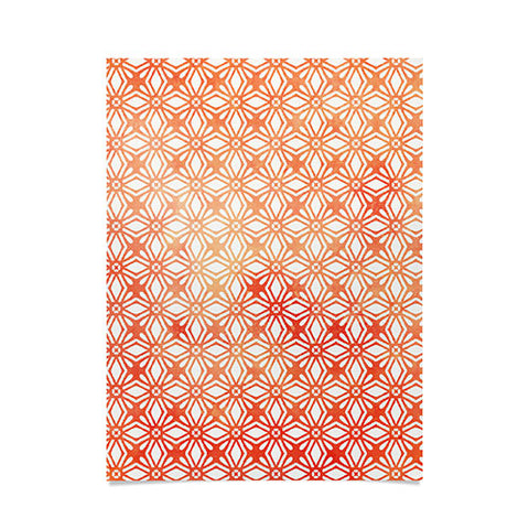 Monika Strigel MOROCCAN DIAMOND ANISSA ORANGE Poster