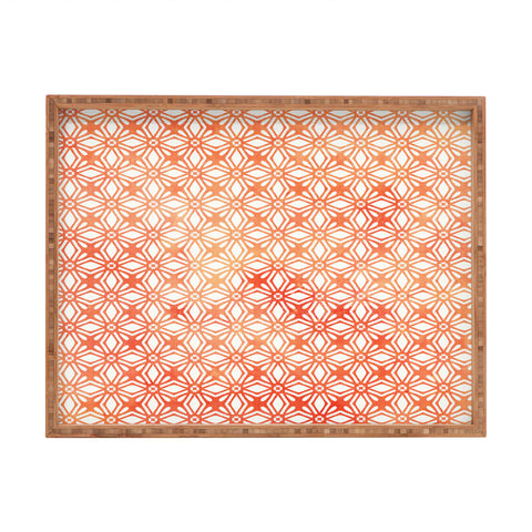 Monika Strigel MOROCCAN DIAMOND ANISSA ORANGE Rectangular Tray