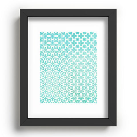Monika Strigel MOROCCAN DIAMOND ANISSA TEAL Recessed Framing Rectangle