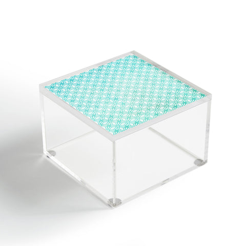 Monika Strigel MOROCCAN DIAMOND ANISSA TEAL Acrylic Box