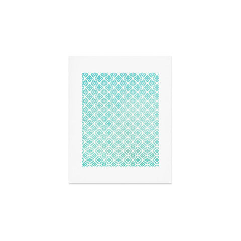 Monika Strigel MOROCCAN DIAMOND ANISSA TEAL Art Print