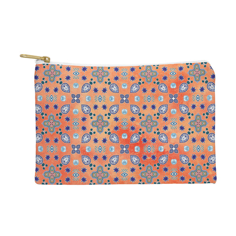 Monika Strigel MOROCCAN PEARLS AND TILES ORANGE Pouch