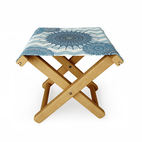Monika Strigel My Blue Winter Dreams Folding Stool
