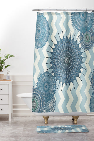 Monika Strigel My Blue Winter Dreams Shower Curtain And Mat