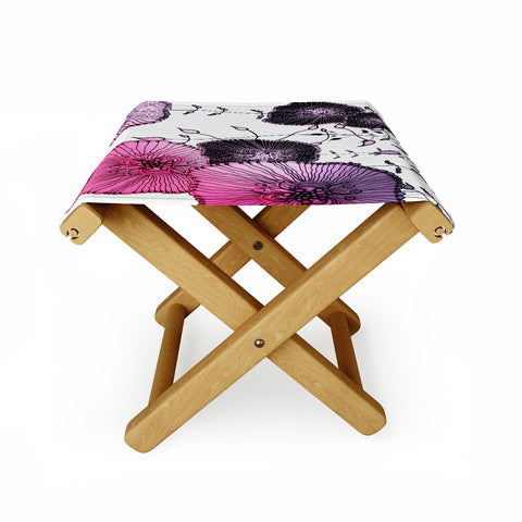Monika Strigel Mystic Garden Pink Folding Stool