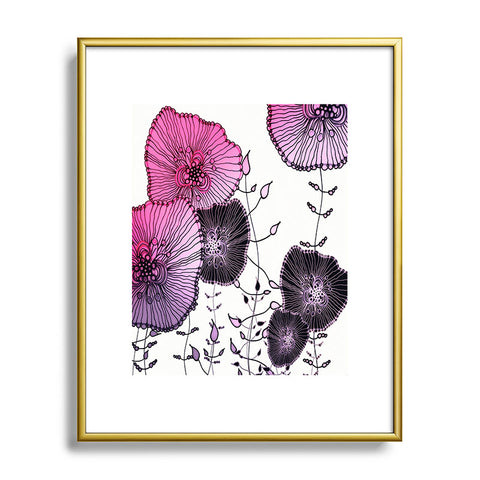 Monika Strigel Mystic Garden Pink Metal Framed Art Print