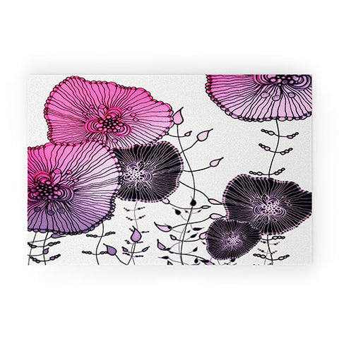 Monika Strigel Mystic Garden Pink Welcome Mat