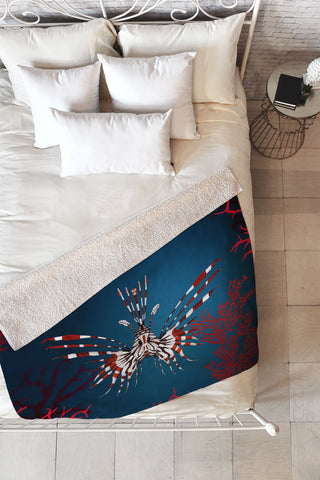 Monika Strigel Nocturnal Creature Fleece Throw Blanket