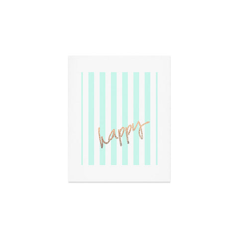Monika Strigel Pretty Happy Mint Art Print