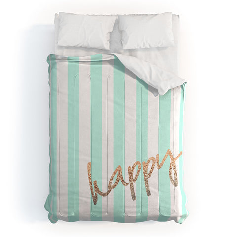 Monika Strigel Pretty Happy Mint Comforter