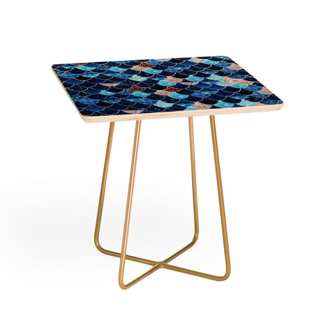 Monika Strigel REALLY MERMAID BLUE AND GOLD Side Table