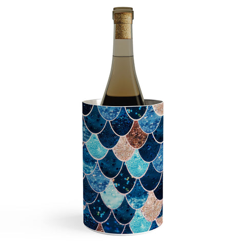 Monika Strigel REALLY MERMAID BLUE AND GOLD Wine Chiller