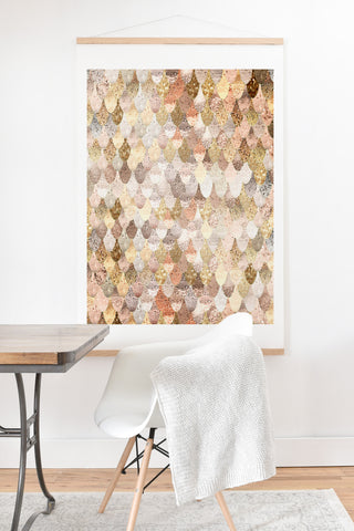 Monika Strigel Really Mermaid Gold Art Print And Hanger