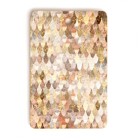 Monika Strigel Really Mermaid Gold Cutting Board Rectangle