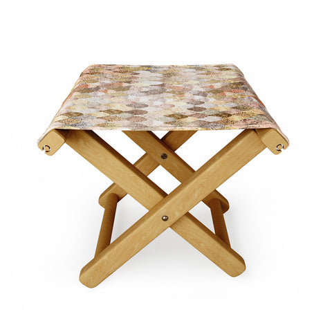 Monika Strigel Really Mermaid Gold Folding Stool