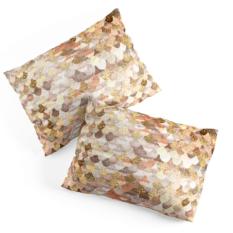 Monika Strigel Really Mermaid Gold Pillow Shams