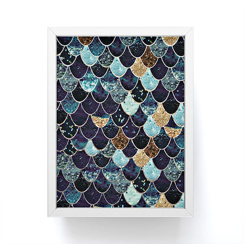 Monika Strigel REALLY MERMAID MYSTIC BLUE Framed Mini Art Print