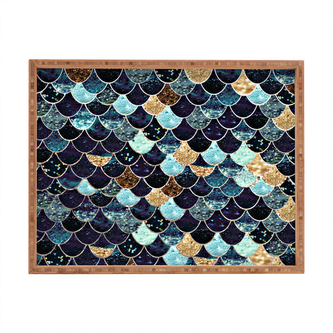 Monika Strigel REALLY MERMAID MYSTIC BLUE Rectangular Tray