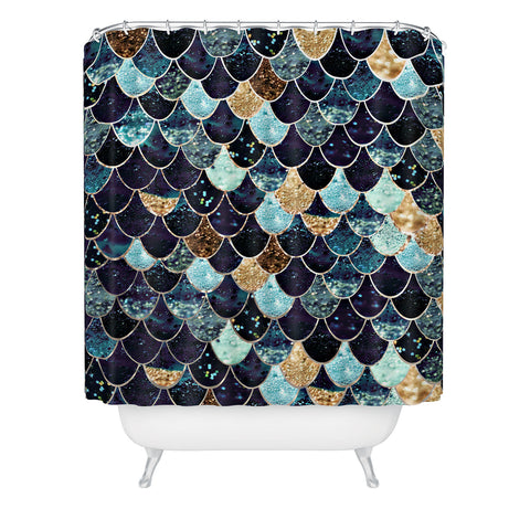 Monika Strigel REALLY MERMAID MYSTIC BLUE Shower Curtain