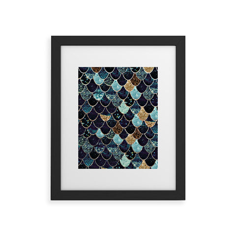 Monika Strigel REALLY MERMAID MYSTIC BLUE Framed Art Print